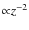 ${\propto}z^{-2}$
