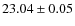 $23.04\pm0.05$