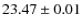 $23.47\pm0.01$