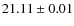 $21.11\pm0.01$