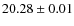 $20.28\pm0.01$
