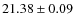 $21.38\pm0.09$