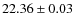 $22.36\pm0.03$