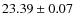 $23.39\pm0.07$