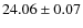 $24.06\pm0.07$