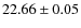 $22.66\pm0.05$