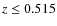 $z\leq0.515$