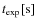 $t_{\rm exp} \rm [s]$