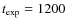 $t_{\rm exp}=1200$