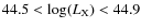 $44.5< \log(L_{\rm X})<44.9$