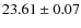$23.61\pm0.07$