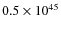 $0.5\times10^{45}$