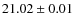 $21.02\pm0.01$