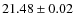 $21.48\pm0.02$