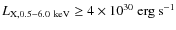 $L_{\rm X, 0.5{-}6.0~keV} \geq 4 \times 10^{30} ~{\rm erg~s^{-1}}$