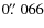 $0\hbox{$.\!\!^{\prime\prime}$ }066$