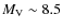 $M_{\rm V} \sim 8.5$