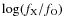 ${\rm log}(f_{\rm X}/f_{\rm O})$