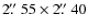 $2\hbox{$.\!\!^{\prime\prime}$ }55\times2\hbox{$.\!\!^{\prime\prime}$ }40$