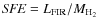 ${\it SFE}={L_{\rm
FIR}}/{M_{\rm H_2}}$