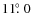 $11\hbox{$.\!\!^\circ$ }0$