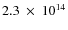 $2.3~\times~10^{14}$