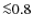 ${\la}0.8$