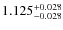 $\rm 1.125_{-0.028}^{+0.028}$
