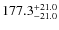 $\rm 177.3_{-21.0}^{+21.0}$