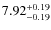 $\rm 7.92_{-0.19}^{+0.19}$