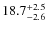 $\rm 18.7_{-2.6}^{+2.5}$