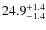 $\rm 24.9_{-1.4}^{+1.4}$