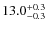 $\rm 13.0_{-0.3}^{+0.3}$