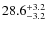 $\rm 28.6_{-3.2}^{+3.2}$
