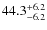 $\rm 44.3_{-6.2}^{+6.2}$