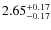 $\rm 2.65_{-0.17}^{+0.17}$