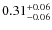 $\rm0.31_{-0.06}^{+0.06}$