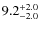 $\rm 9.2_{-2.0}^{+2.0}$