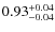$\rm0.93_{-0.04}^{+0.04}$