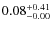 $\rm0.08_{-0.00}^{+0.41}$