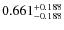 $\rm0.661_{-0.188}^{+0.188}$