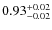 $\rm0.93_{-0.02}^{+0.02}$