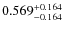 $\rm0.569_{-0.164}^{+0.164}$