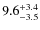 $\rm 9.6_{-3.5}^{+3.4}$