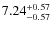 $\rm 7.24_{-0.57}^{+0.57}$