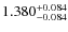 $\rm 1.380_{-0.084}^{+0.084}$