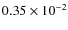 $0.35\times 10^{-2}$