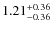 $\rm 1.21_{-0.36}^{+0.36}$