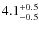 $\rm 4.1_{-0.5}^{+0.5}$