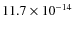 $11.7 \times10^{-14}$